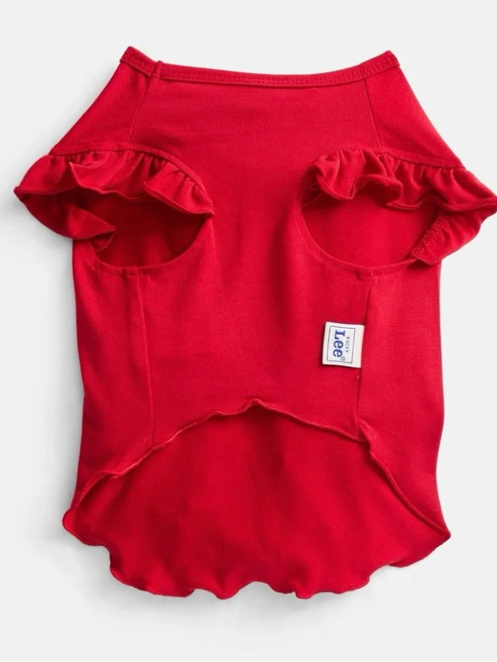 Kacey Lee  Pet Tee Shirt for Cats and Dogs, Red, White
